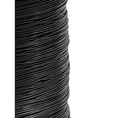 1/8 To 3/16 PVC Coated Black Color Galvanized Cable 7x7 Strand Aircraft Cable Wire Rope, 500 Ft